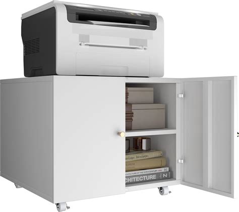 steel printer cabinet|Amazon.com: STEELIST Printer Stand with Storage, Lateral File .